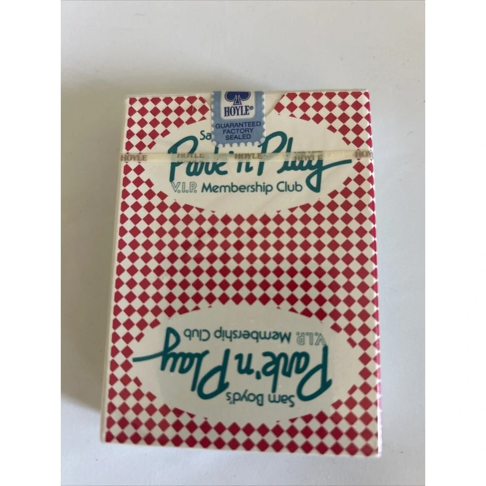 Sam Boyds Casino Park Play VIP Membership Playing Cards Sealed VTG USA